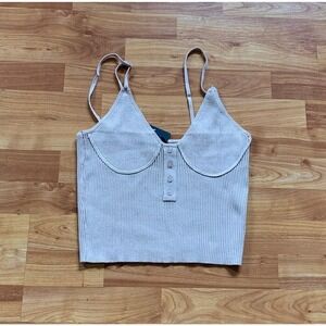 Vivid  Knit corset Tank‎ top